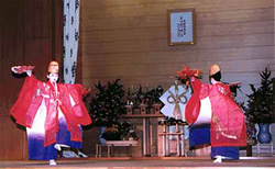 Kibimai sacred dance in Grand Service Hall