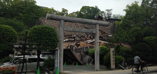 熊本城下の神社（被災）